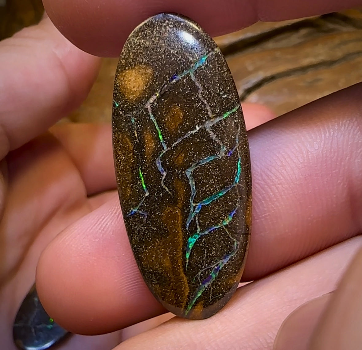 59.7cts - 4x Matching Queensland Boulder Opals. “Electric Salami” - Opal Whisperers