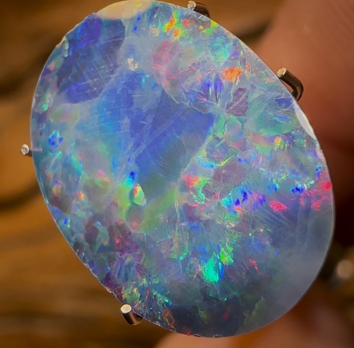 4.9cts - Lightning Ridge Black Opal Doublet