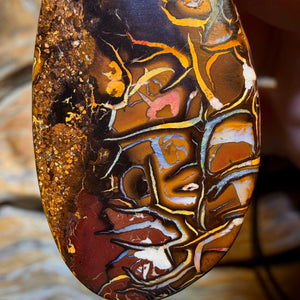 🔨 AUCTION 🔨 39 x 21mm - Drilled Tribal Queensland Boulder Opal Necklace