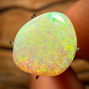 TGIF 3.1cts - Solid Australian Boulder Pipe Golden Green Crystal Opal