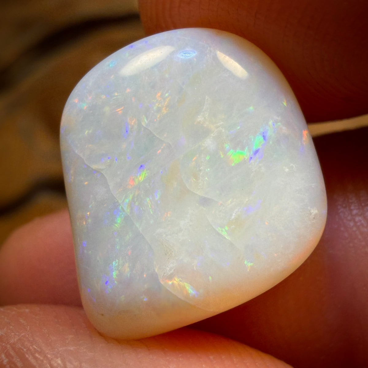 Wild Card! Big 9.3cts - South Australian White Opal Inclusions