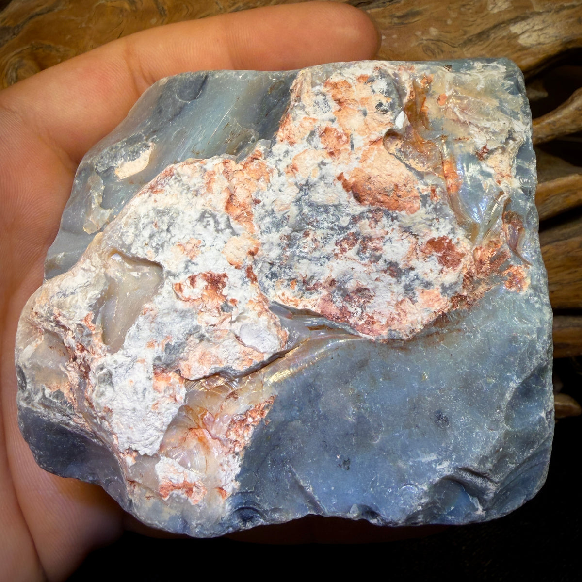 1646cts - HUGE Lightning Ridge Black Potch Opal Rough Piece