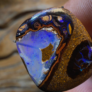 TGIF 10.6cts - Rare Partial Yowah Nut Crystal Centre Opal