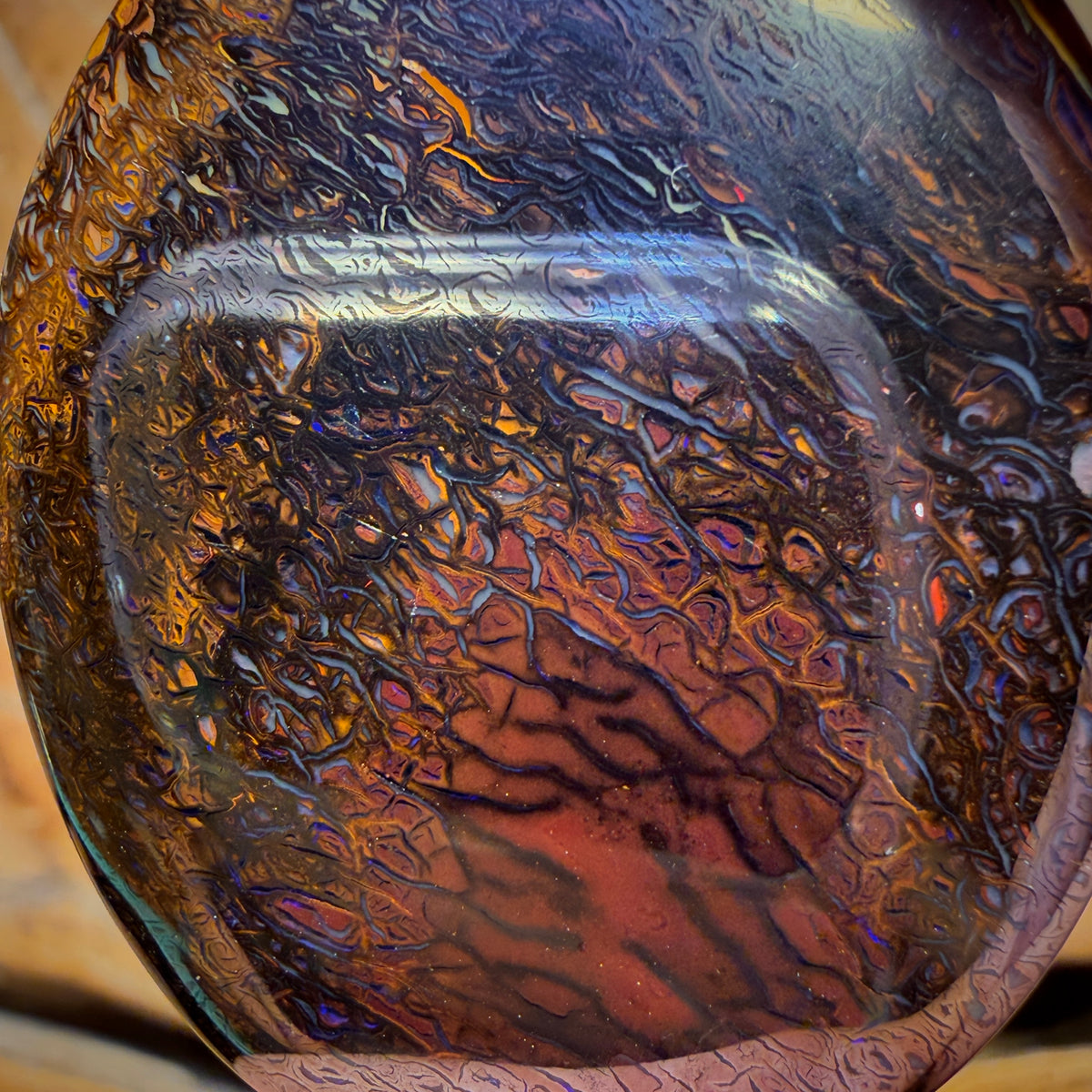 101.4cts - Big Tribal Yowah Nut Opal. Double Sided Bargain