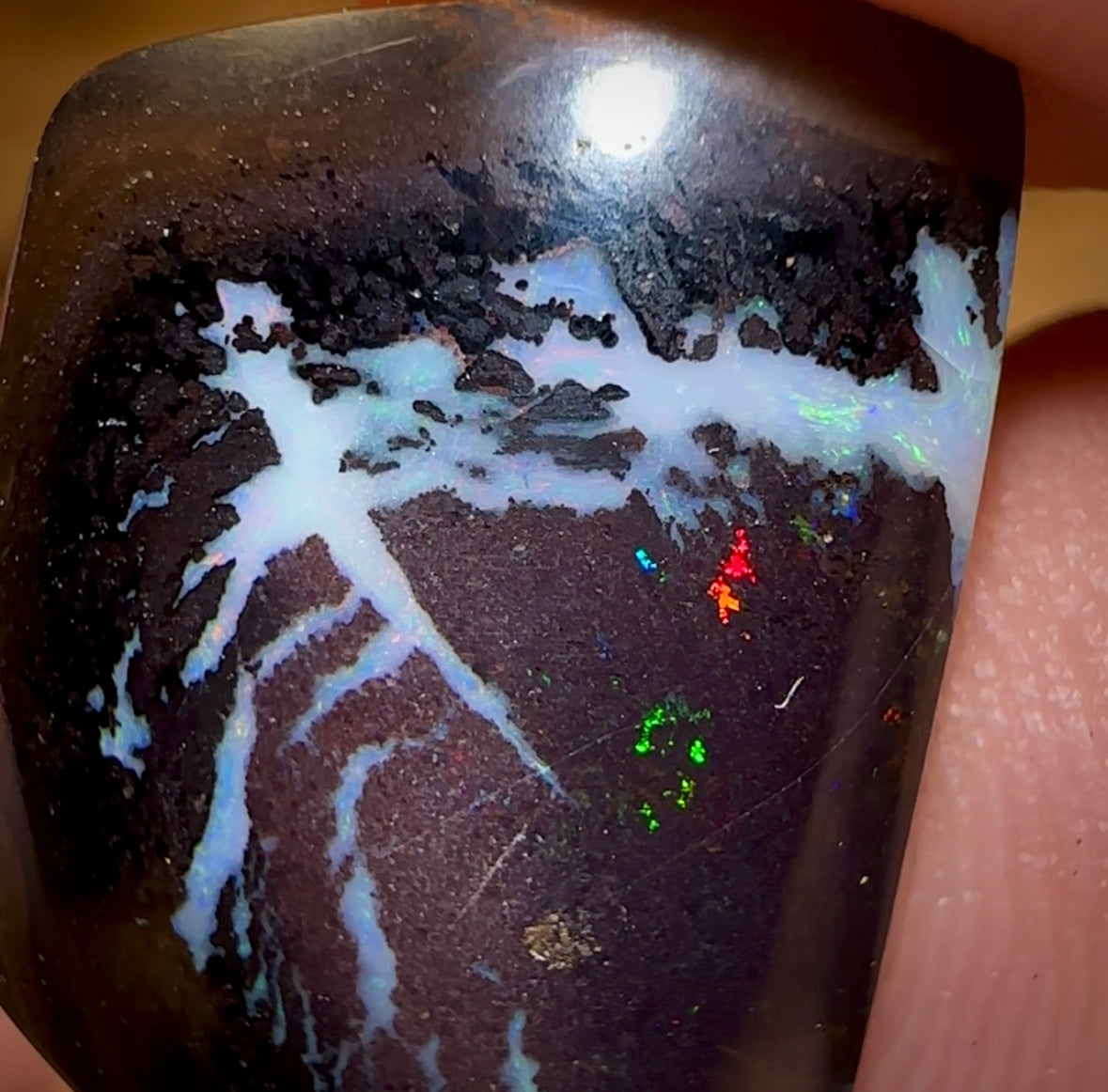 46.7cts - 5x Tribal Koroit Nut Opals BLACK IRONSTONE. Australian Opal Parcel - Opal Whisperers