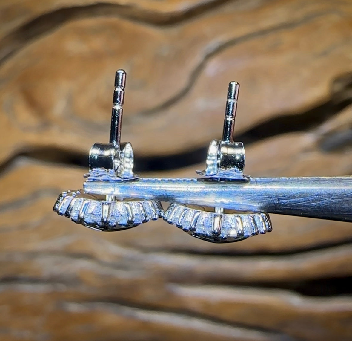 Sterling Silver - Australian Boulder Opal Doublet Stud Earrings - Opal Whisperers