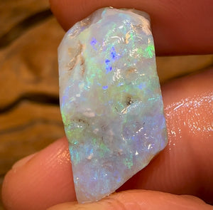 13.1cts - Lightning Ridge Semi Black Opal Rough Piece