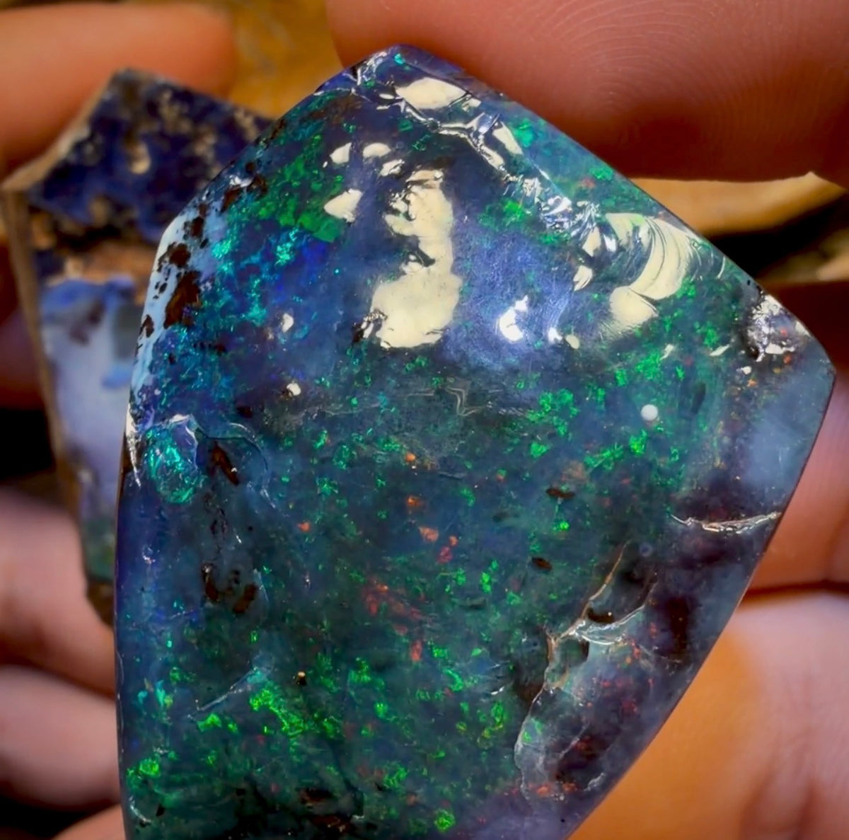 917.5cts - Yowah Nut Opal Rough Natural Split Pair. Found on ‘OUTBACK OPAL HUNTERS’!k