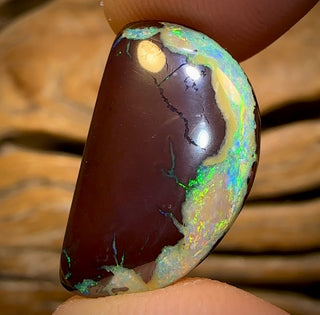 14.7cts - Yowah Nut Kernel Opal. Unique Cut