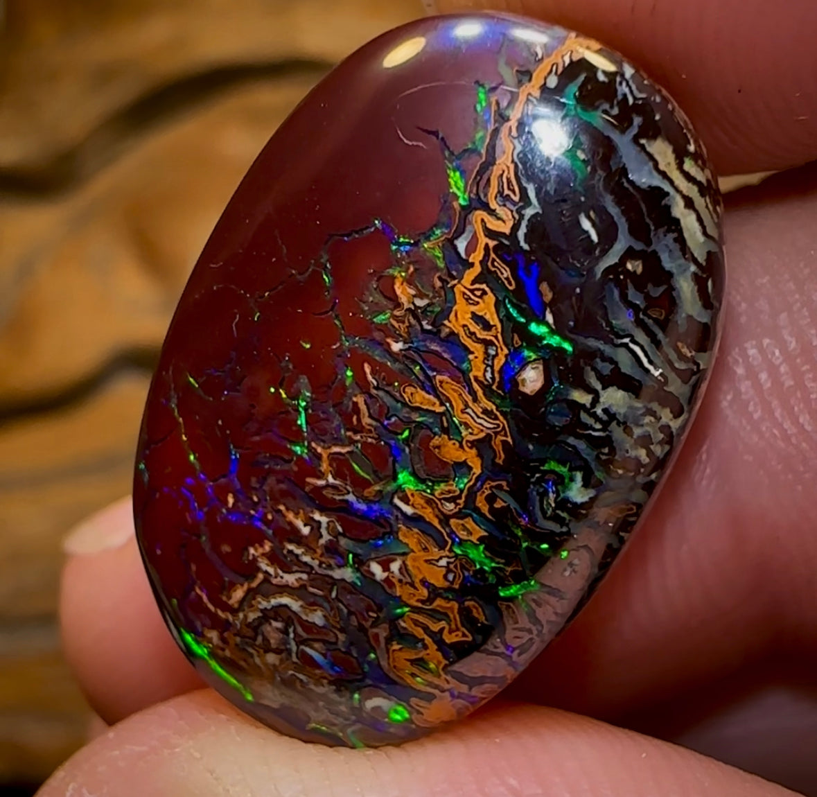 59.7cts - Tribal Boulder Opal - Opal Whisperers