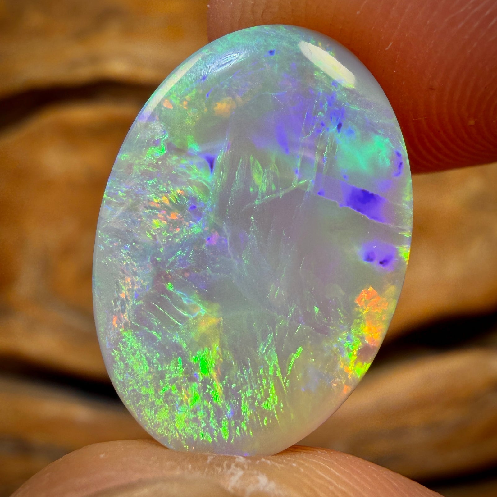 7.1cts - Gem Lightning Ridge Dark Opal