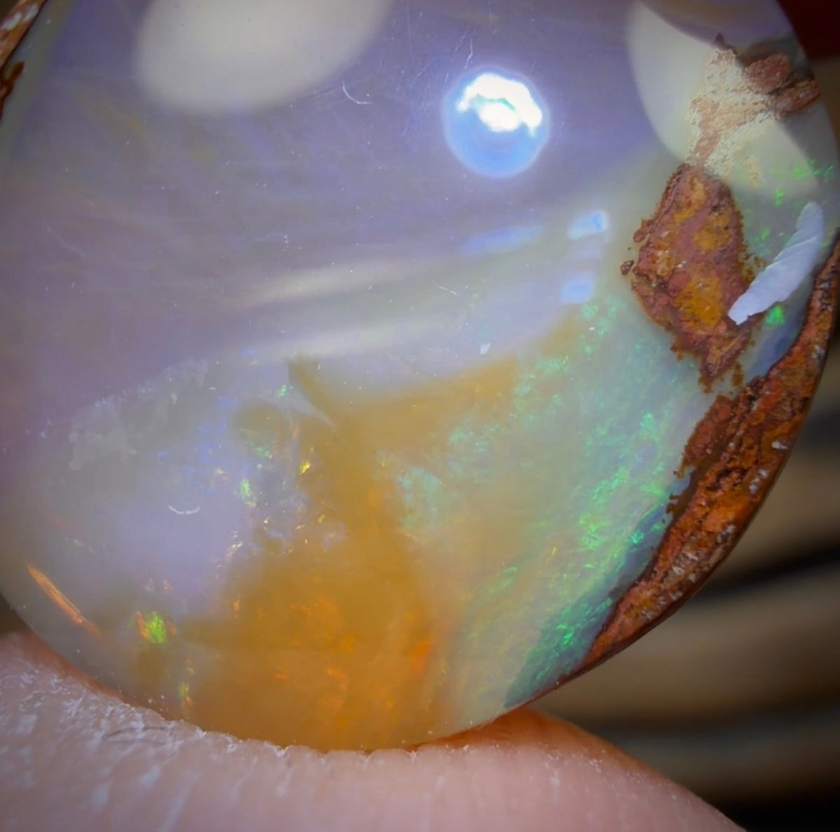 6.4cts - Solid Australian Boulder Pipe Opal