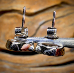 14k White Gold - Classic Queensland Boulder Doublet Earrings Great Size