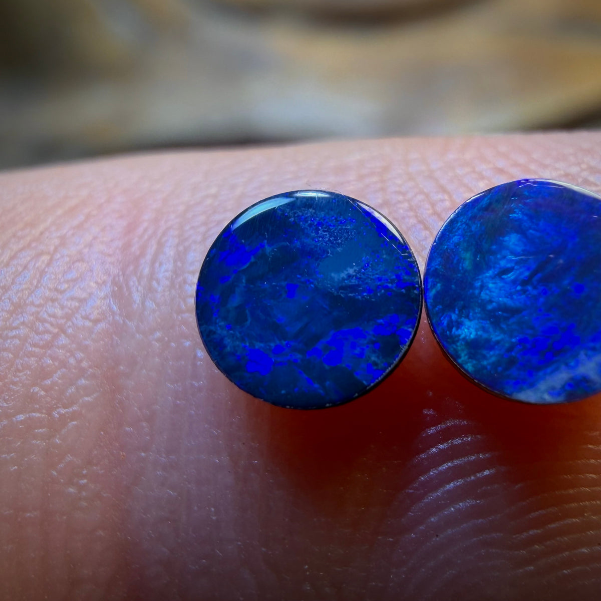 Wildcard! 0.7cts - Australian Boulder Opal Doublet Pair