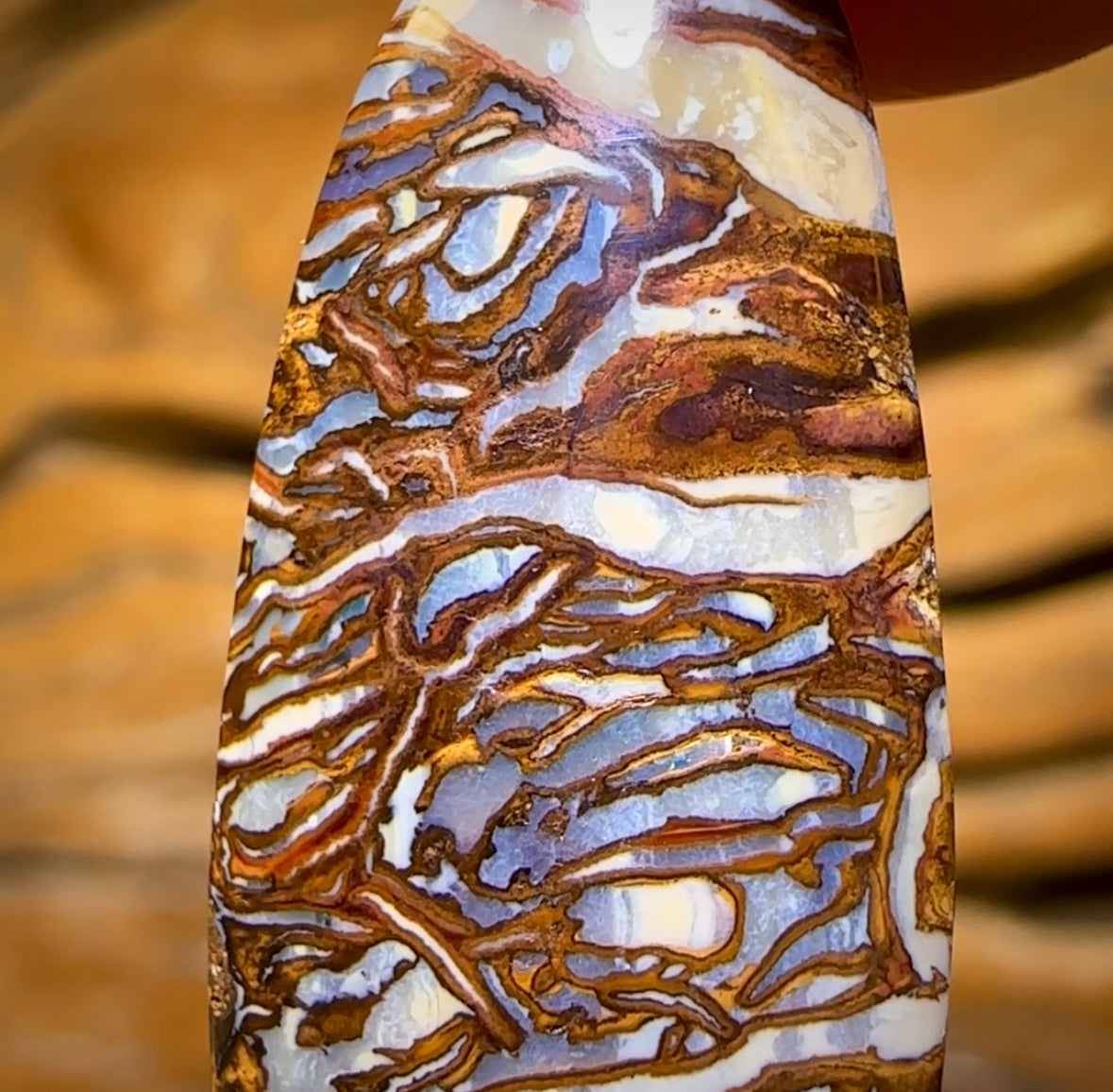 19.1cts - Awesome Tribal Queensland Boulder Opal. Double Sided!