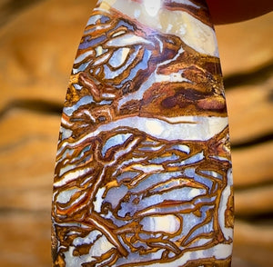 19.1cts - Awesome Tribal Queensland Boulder Opal. Double Sided!