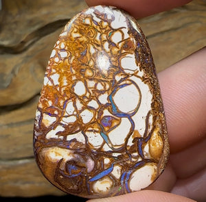 81.7cts - Yowah Nut. Australian Boulder Opal. White/Porcelain Tribal - Opal Whisperers