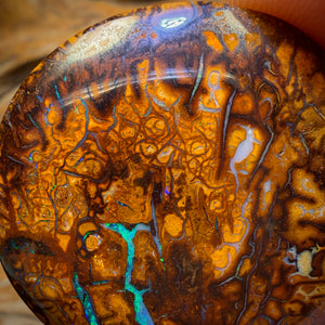 109.4cts - “Wale Migration” Large Tribal Yowah Nut Opal Picture Stone, Australian Opal
