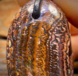 38 x 21mm - Drilled Tribal Queensland Boulder Opal Necklace