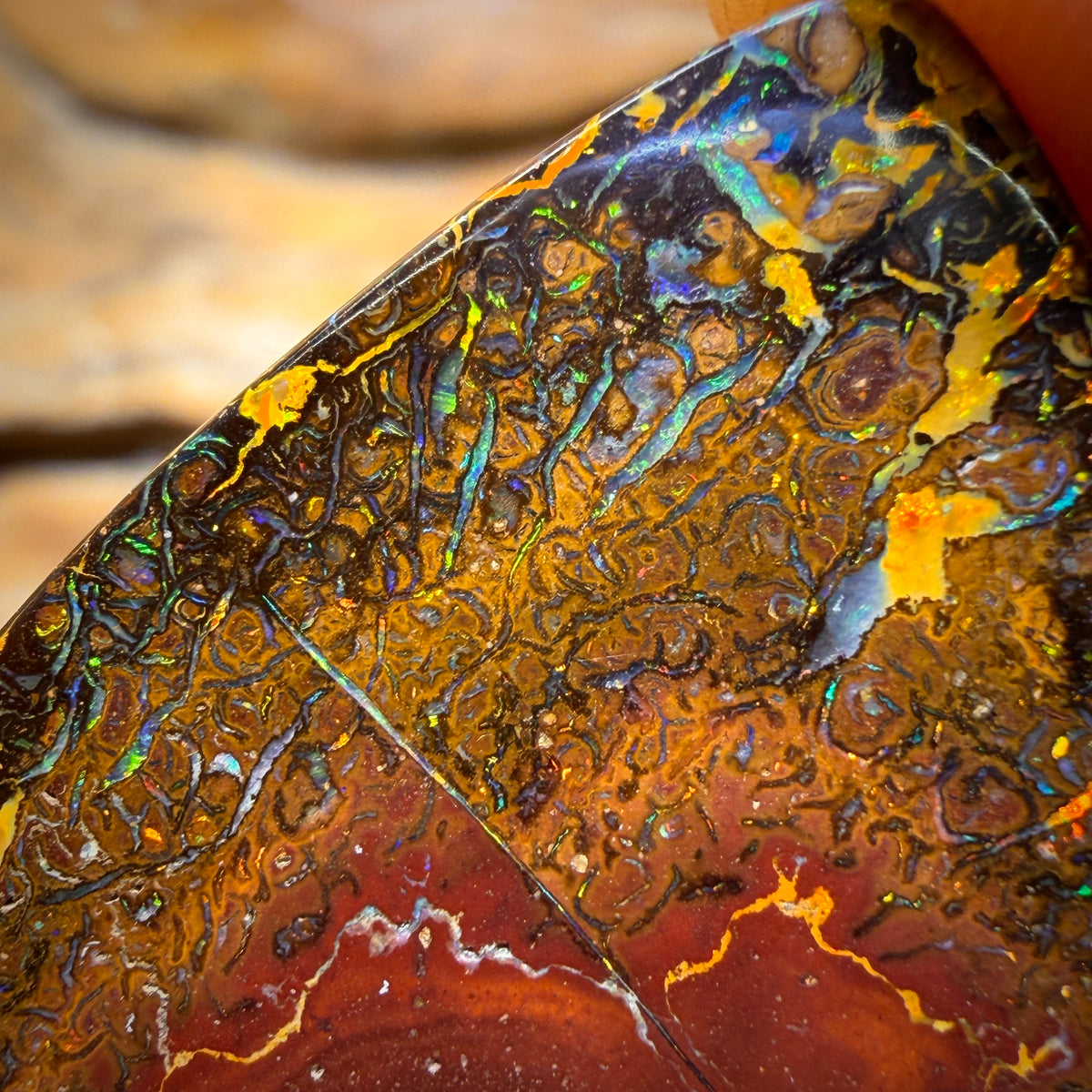 WILDCARD! 51.1cts - Tribal Yowah Nut Opal. Australian Opal