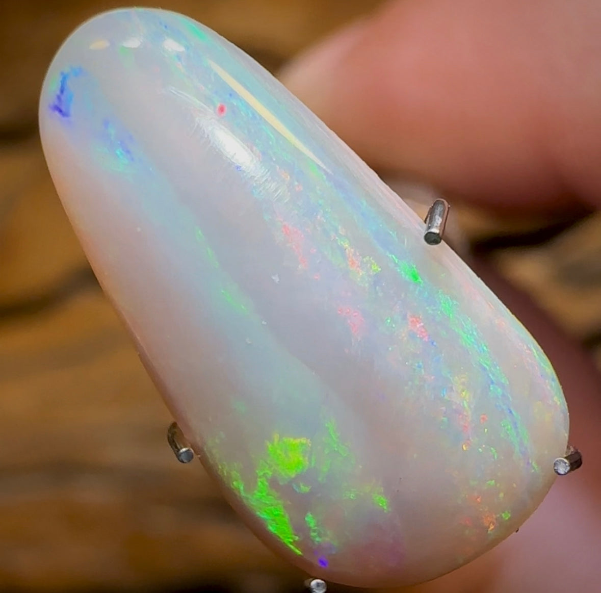 4.2cts - Rare Mintabie Dark Opal. Decades Old ISAACS CUT Landscape Stone - Opal Whisperers