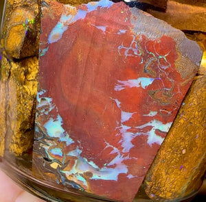 140.9g - Jar of Rough Australian Boulder Opal