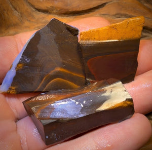 🔒 I’ve Got the Blues Collection 175.3cts - 3x Australian Boulder Seam Opal Rough Parcel