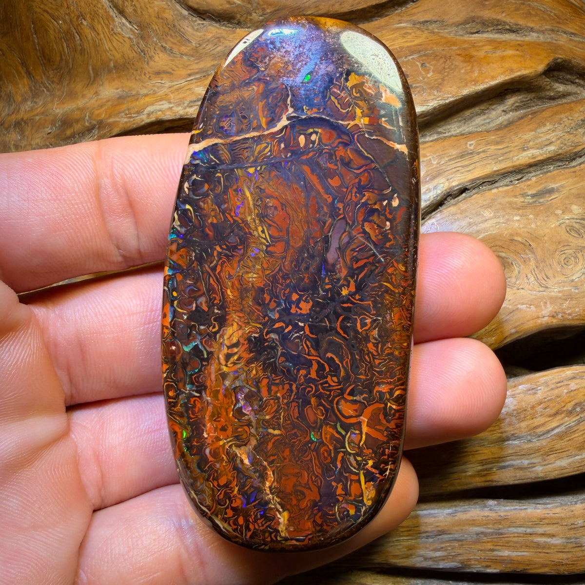 Aren’t you glad you waited till the end Card! MASSIVE 425.9cts - Large Tribal Queensland Boulder Opal from Yowah