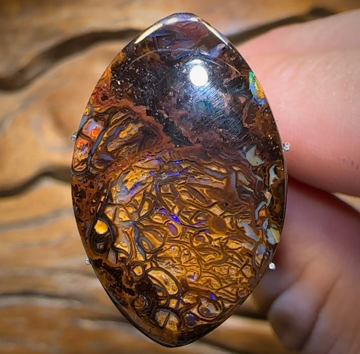 15.6cts - Australian Boulder Opal. Yowah Tribal Bargain - Opal Whisperers