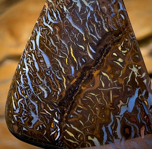 22.6cts - “Deep Forrest’s Fears” Tribal Queensland Boulder Opal Picture Stone