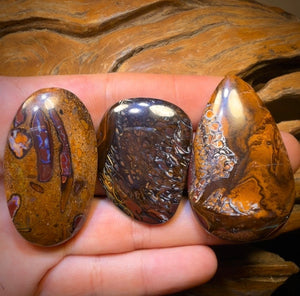 295.1cts - 3x Australian Tribal Boulder Opal’s. Wholesale Dealers Parcel $0.50c/ct