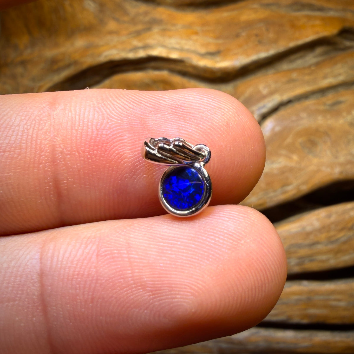 Sterling Silver - Queensland Boulder Opal Doublet Pendant