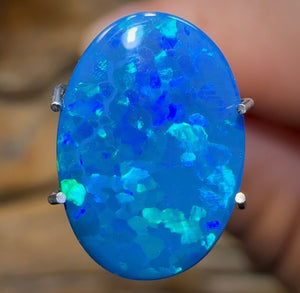 1.85cts - Lightning Ridge Black Opal Doublet