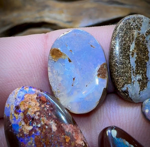 🔒71.6cts - 7x Finished Queensland Boulder Opal Parcel Below Cutting Cost