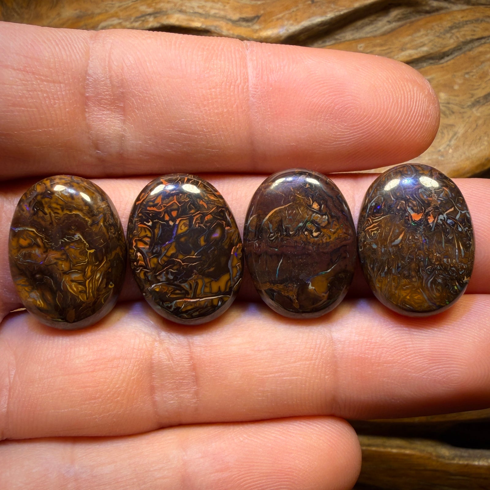 74.5cts - 4x Australian Tribal Boulder Opal’s. Wholesale Parcel