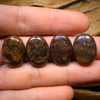 74.5cts - 4x Australian Tribal Boulder Opal’s. Wholesale Parcel