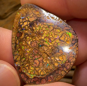 60.8cts - Top Tan Tribal Queensland Boulder Opal Double Sided
