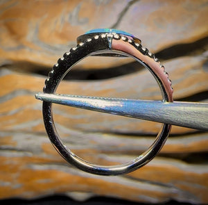 Sterling Silver - Queensland Boulder Opal Doublet Ring