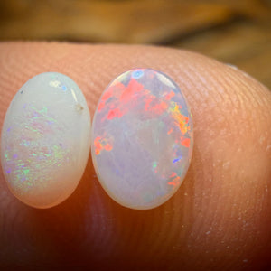 Half Price Card! 0.95cts - South Australian White Opal Set
