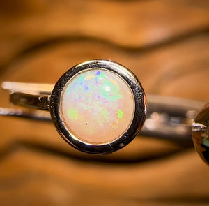“Multi Size” Sterling Silver - South Australian Crystal Opal Ring