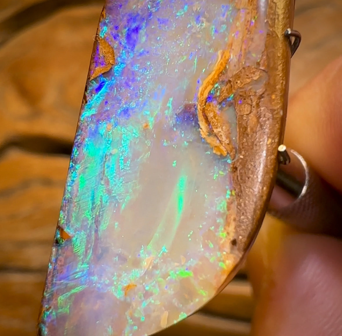 25.5cts - ‘Currents’ Top Queensland Boulder Opal from Yowah