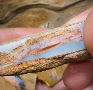 400cts - 3x Queensland Boulder Pipe Opal Rough Rubs - Opal Whisperers