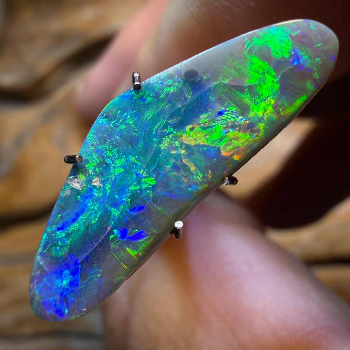 📣 OPALFEST 🔨 AUCTION 🔨 💎 High Roller Banger Auction 💎 4.3cts - Dark Opal from Lightning Ridge