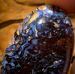 43.3cts -  “Celebrity Stone” Double Sided Tribal Yowah Nut Opal. Featured on “Outback Opal Hunters”!