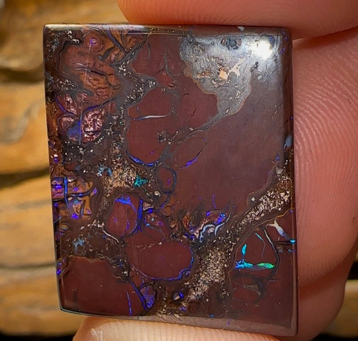 58.9cts - Queensland Boulder Opal Double Sided - Opal Whisperers