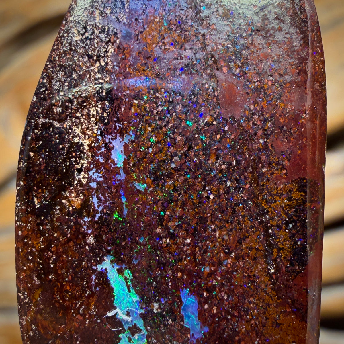 Bargain Card! Solid Queensland Boulder Opal Pendant