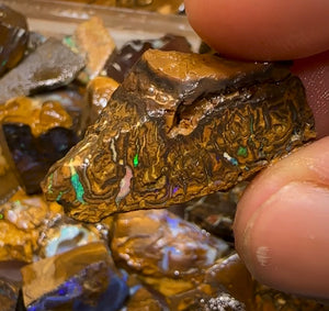 198g - Bulk Queensland Boulder Opal Rough Pieces - Opal Whisperers