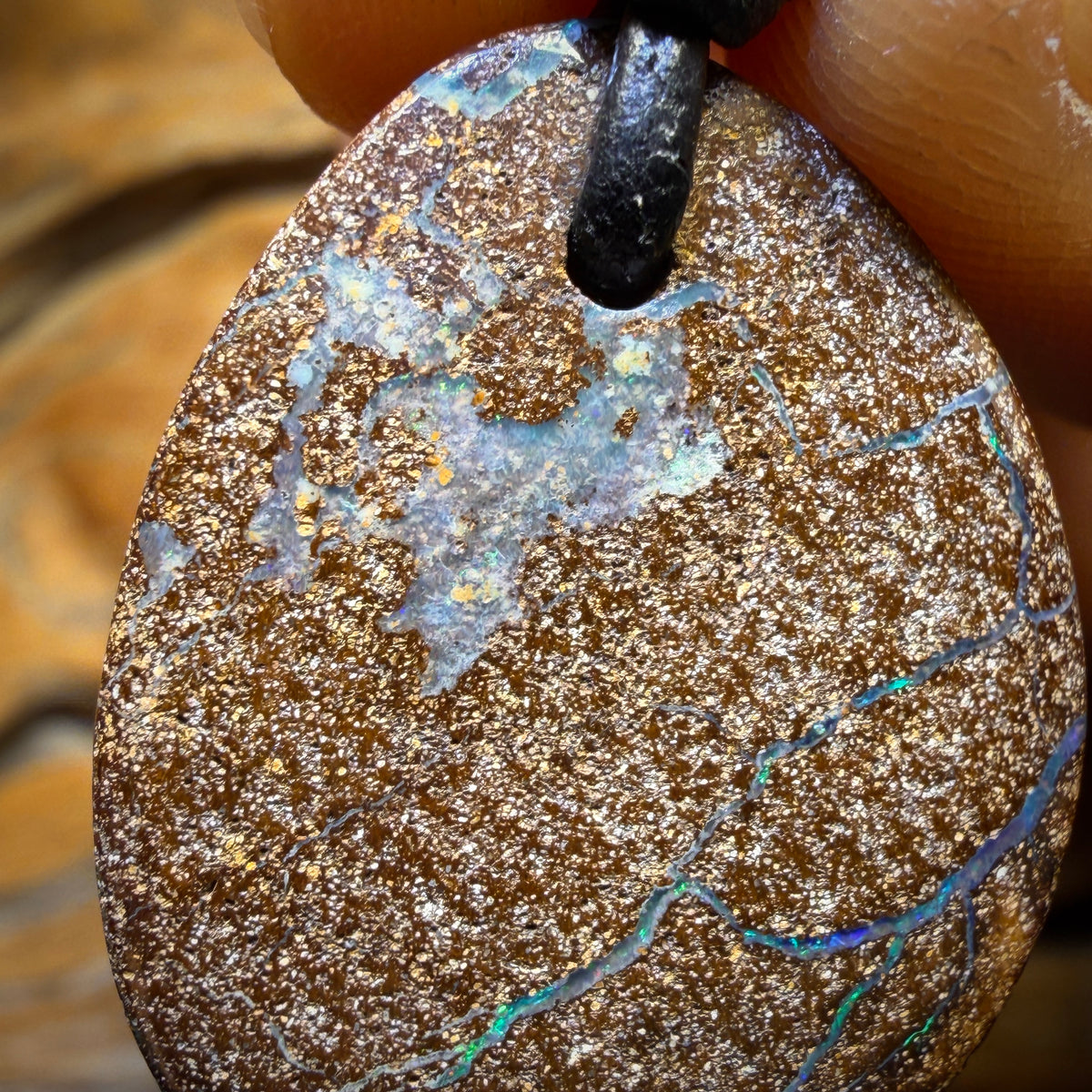 28x 22mm - Drilled Australian Boulder Opal Necklace