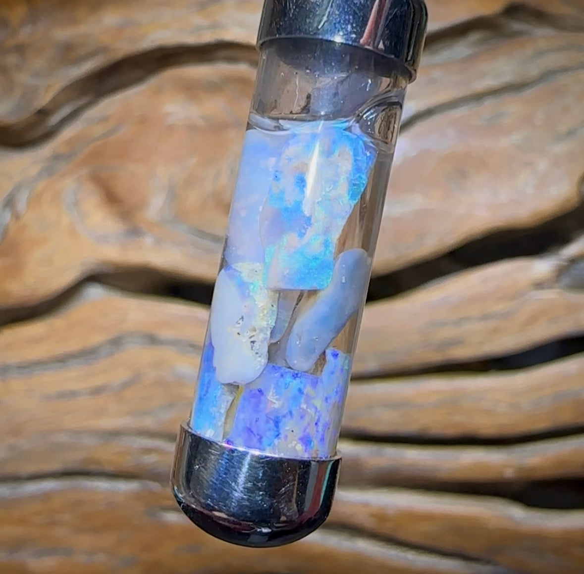Australian Opal Time Capsule Pendant - Opal Whisperers