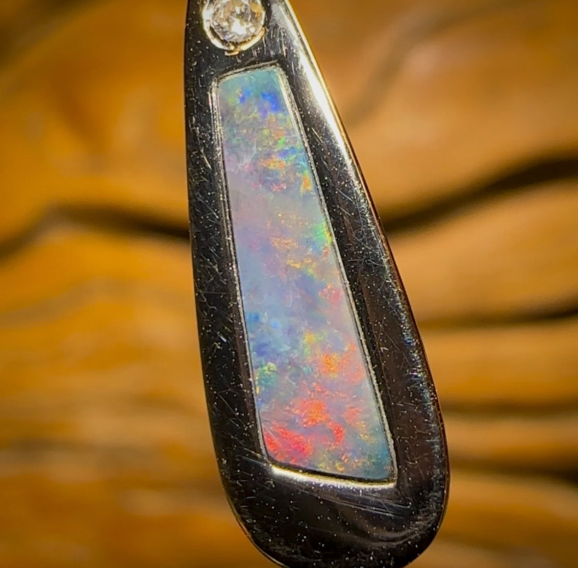 🔨 AUCTION 🔨 No Reserve Sterling Silver - Queensland Boulder Opal Doublet Pendant